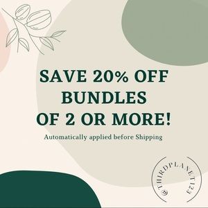 Auto 20% Off Bundles of 2+ items!